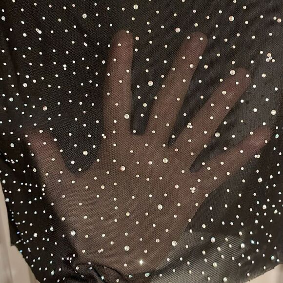 Forever 21 Sheer Rhinestone Top (NWT) Size Small - Picture 3 of 3